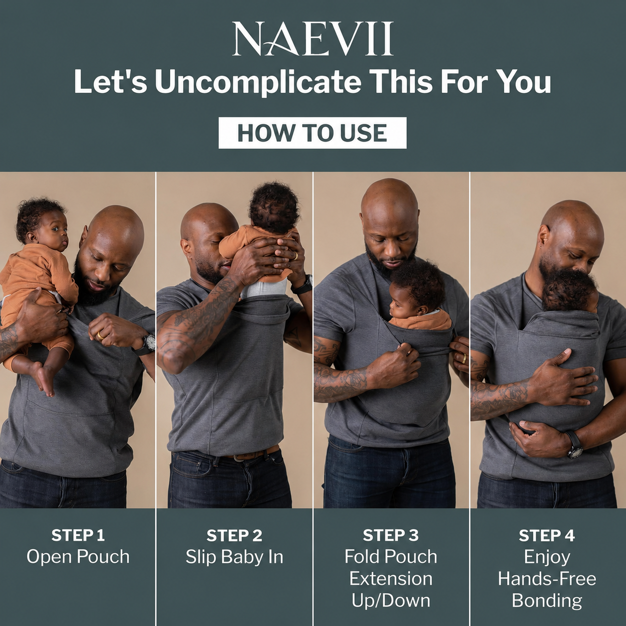 Nesting Dad Shirt pouch detail — NAEVII
