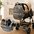 Mira Diaper Bag Backpack with Changing Pad & USB Port