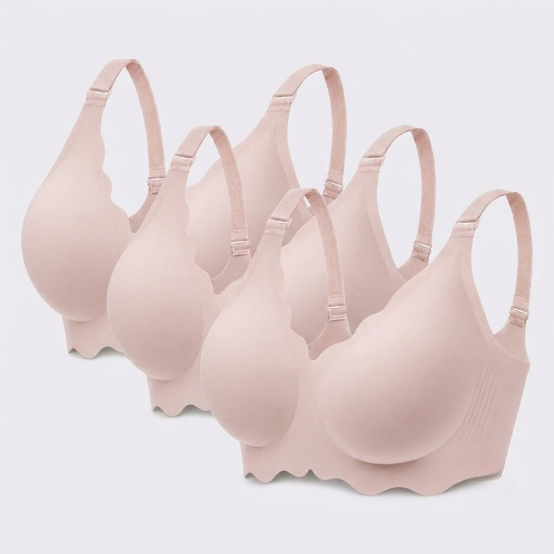 Set of 3 Seamless Nursing Bra - All Pink