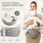 Alba Hip Seat Baby Carrier, 4 Carry Positions