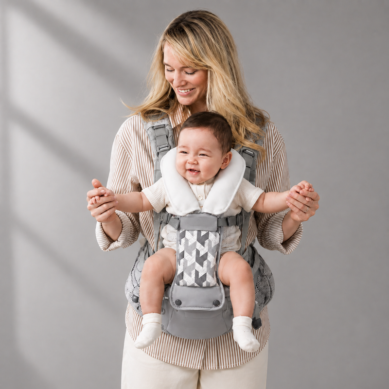 Nora Hip Seat Carrier with Dial Adjust - Gray