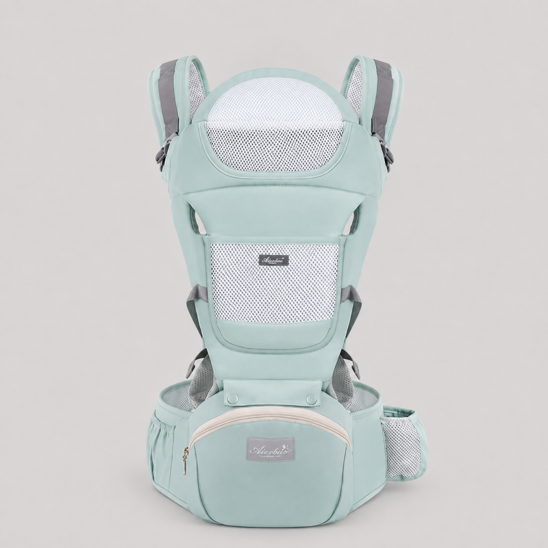 Alba Hip Seat Baby Carrier, 4 Carry Positions - Green
