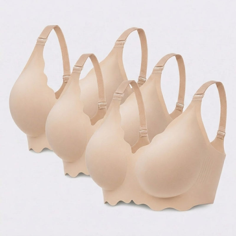 Set of 3 Seamless Nursing Bra - All Nude