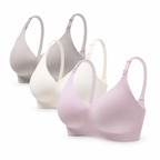 Set of 3 Soft Nursing Bras