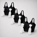 Hands-free pumping bras folded, set of three — NAEVII