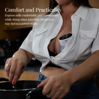 Vera breast pump worn discreetly inside a bra — NAEVII
