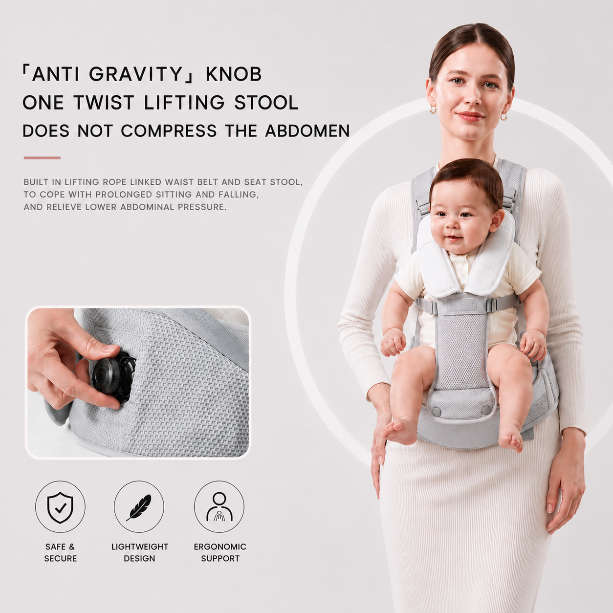 Nora Hip Seat Carrier with Dial Adjust