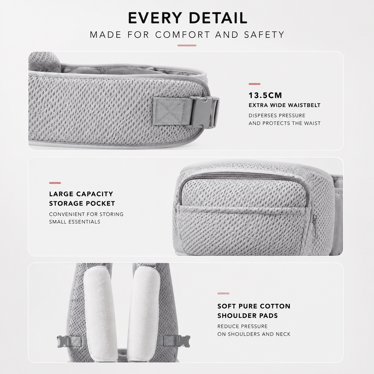 Nora Hip Seat Carrier with Dial Adjust