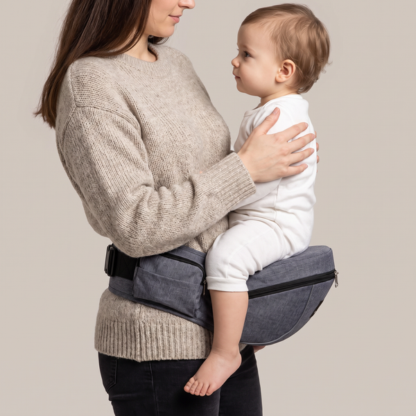 Juno Hip Seat Carrier, Zip Storage - Grey