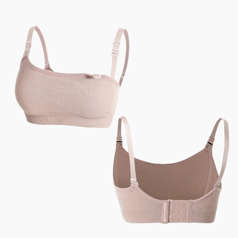 Set of 3 Ribbed Nursing Bras