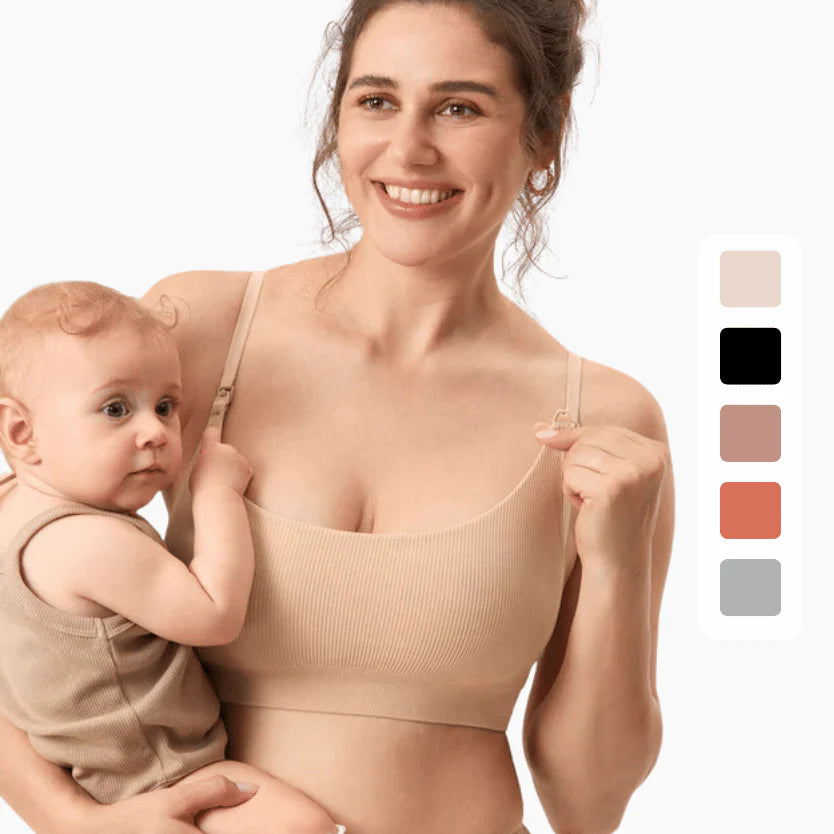 Set of 3 Ribbed Nursing Bras