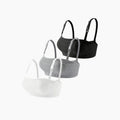 Set of 3 Ribbed Nursing Bras