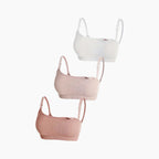 Set of 3 Ribbed Nursing Bras