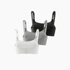 Set of 3 Ribbed Nursing Bras
