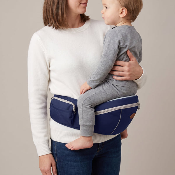 Juno Hip Seat Carrier, Zip Storage - Navy