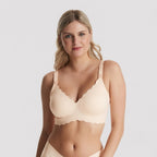Seamless nursing bra, front view — NAEVII