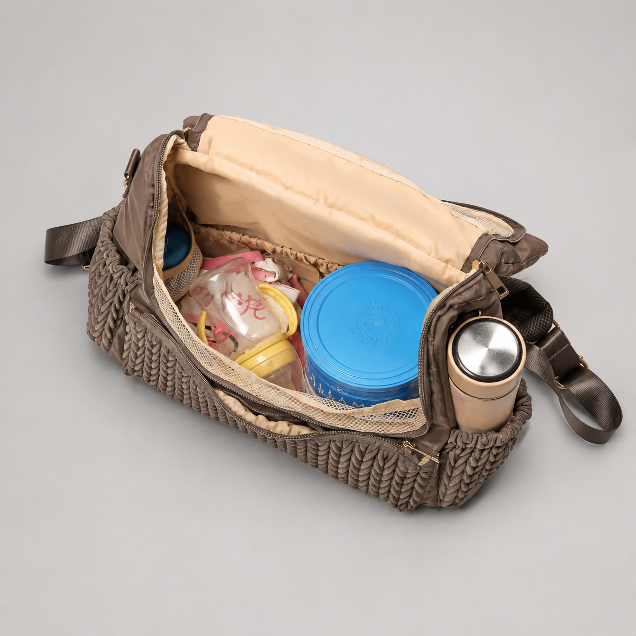 Elara Diaper Bag Backpack, Quilted & Insulated