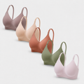 Soft nursing bra set folded stack — NAEVII