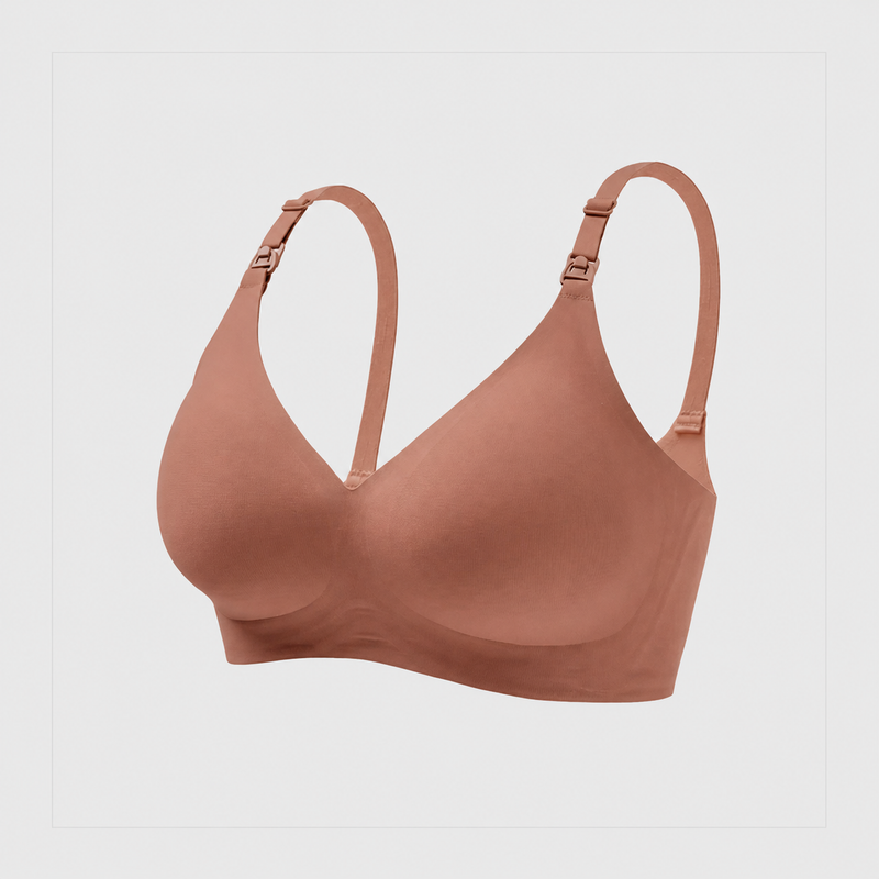 Soft Nursing Bra - Shallow Brown