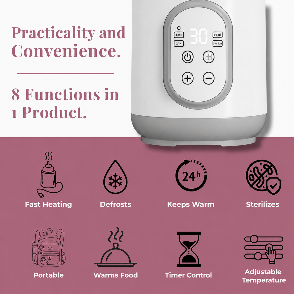 Warma™ 8-in-1 Bottle Warmer & Steriliser