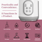 Warma™ 8-in-1 Bottle Warmer & Steriliser