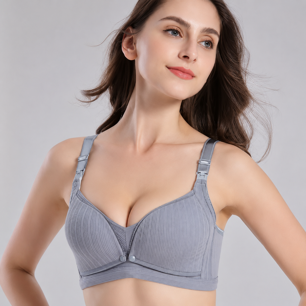 Cotton Nursing Bra Maternity Wireless Support - Set of 3