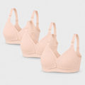 Cotton nursing bra worn under clothing — Cotton Nursing Bra Set of 3 — NAEVII
