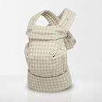 NAEVII Limitless Baby Carrier in beige Neutral Houndstooth, front view of the carrier#Color_Neutral Houndstooth