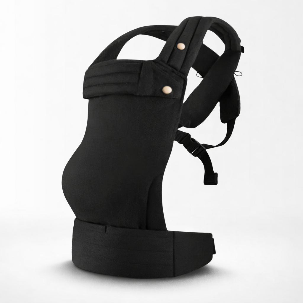 NAEVII Soft Baby Carrier in black, product view#Color_Amber Black