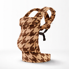 NAEVII Soft Baby Carrier in Mocha Houndstooth, product view#Color_Mocha Houndstooth