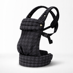 NAEVII Soft Baby Carrier in black Onyx Houndstooth, product view#Color_Onyx Houndstooth