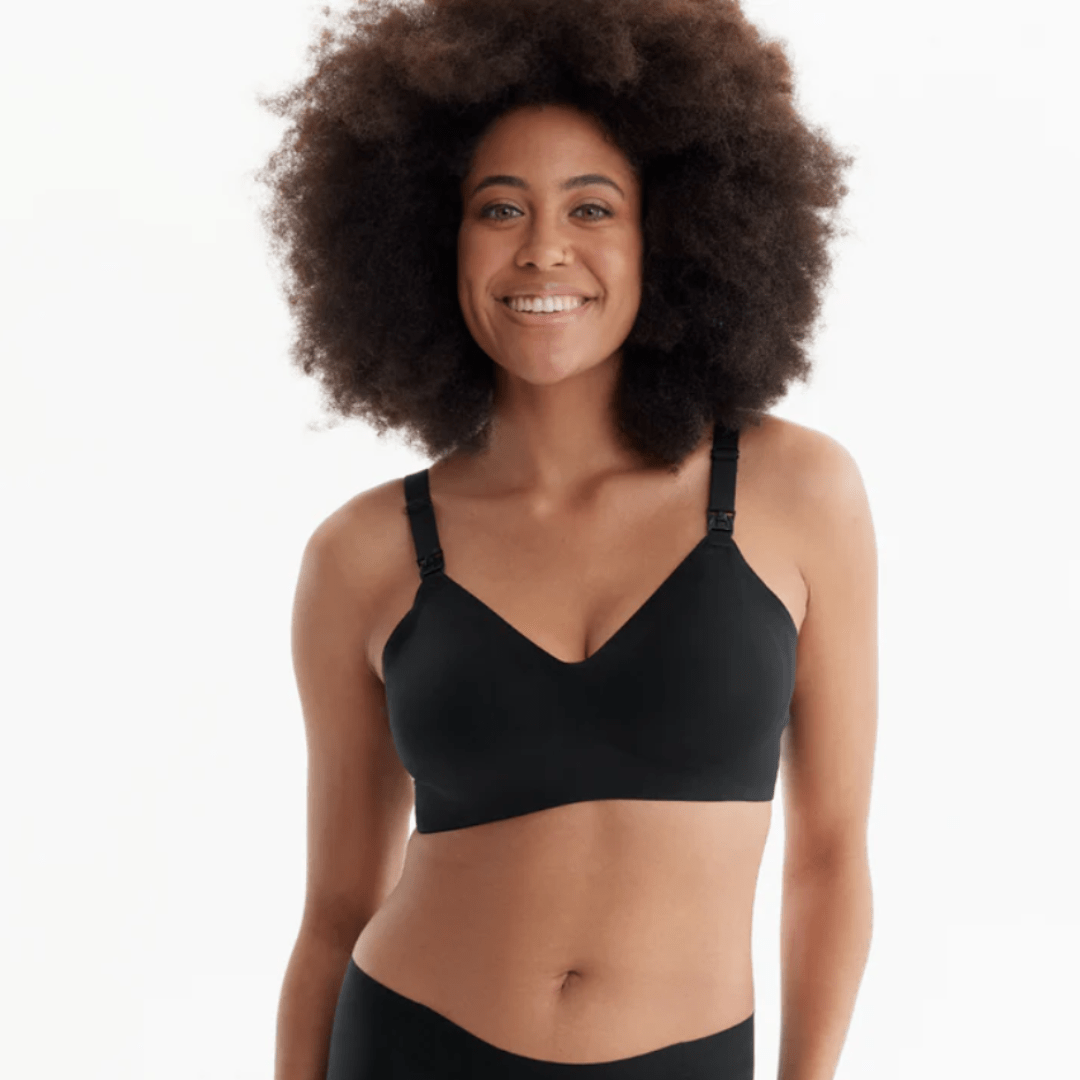 Soft nursing bra, front view — NAEVII