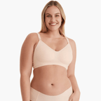 Soft nursing bra in neutral tone — NAEVII