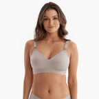 Soft nursing bra wire-free support band — NAEVII