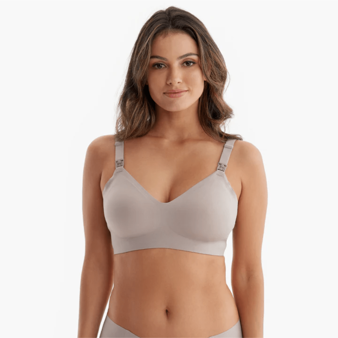 Soft nursing bra wire-free support band — NAEVII