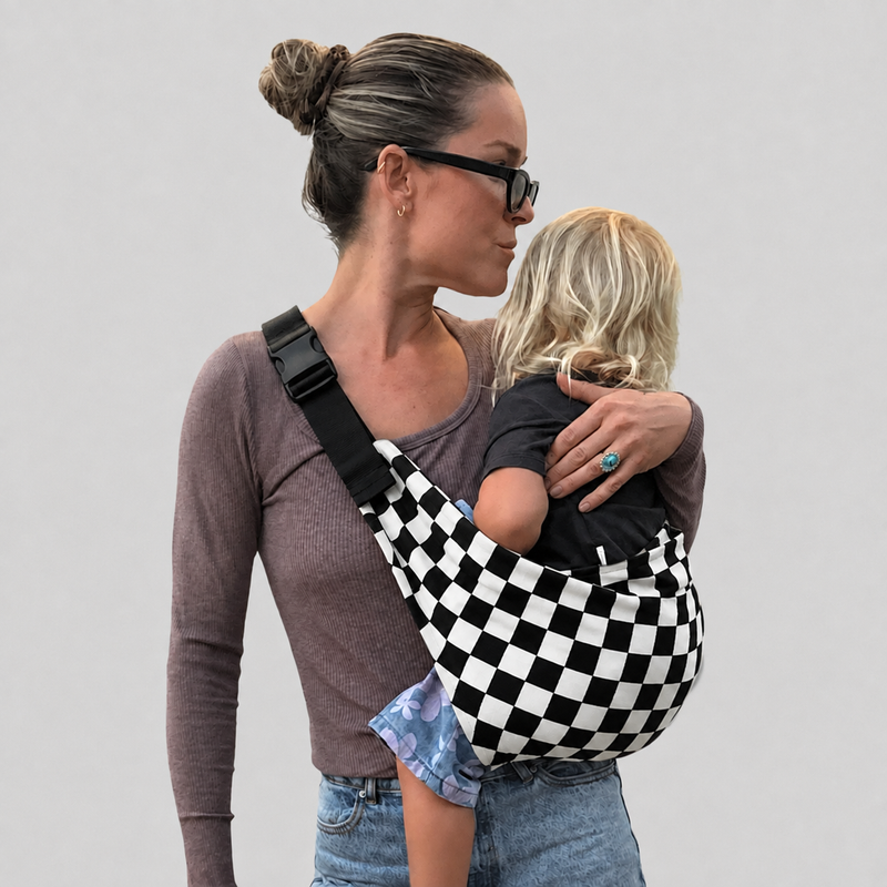Toddler Sling Carrier - Ebony Check