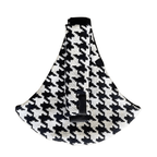 NAEVII Toddler Sling Carrier in black and white Houndstooth shown on its own, padded shoulder strap and adjustable slide buckle#Color_Houndstooth
