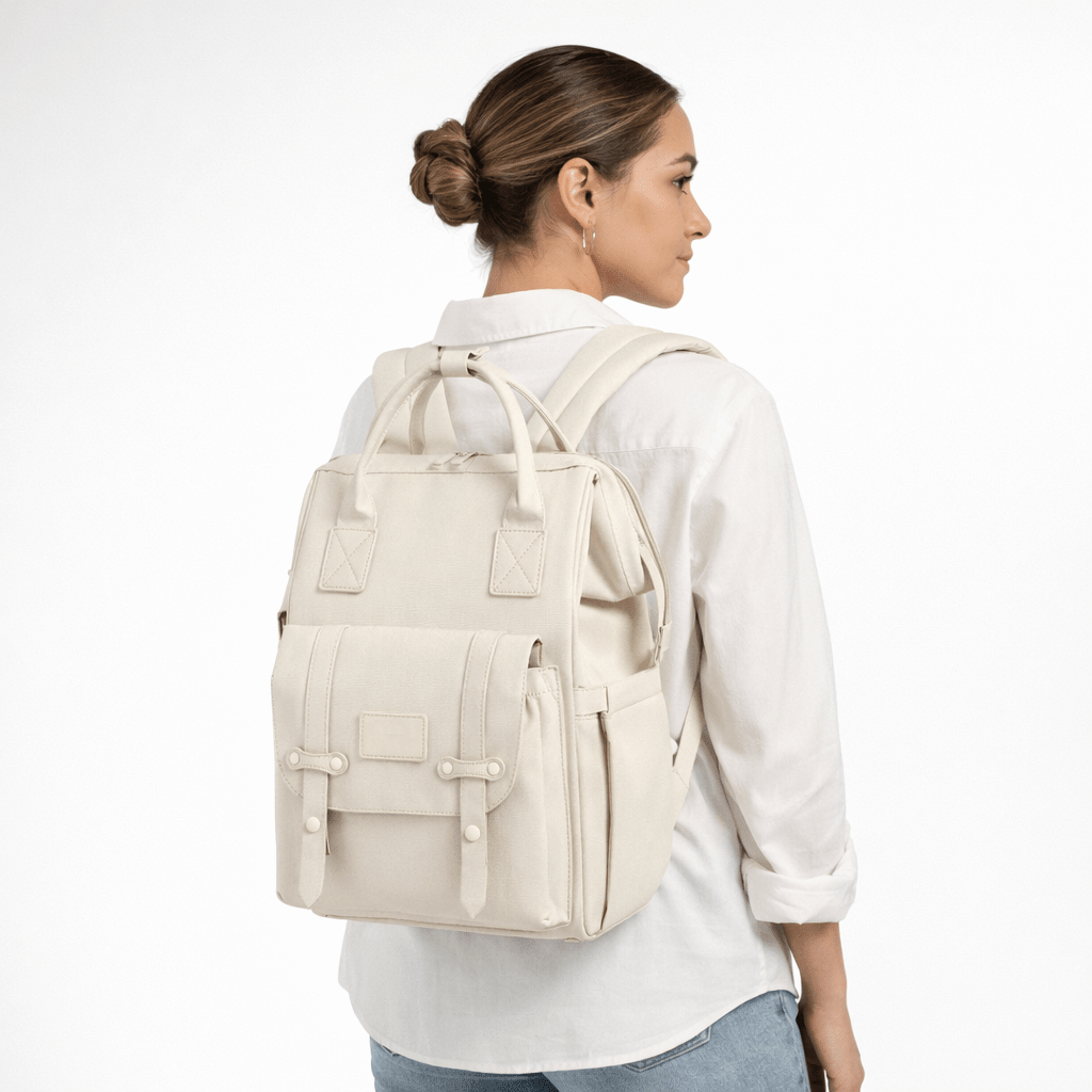 Versatile diaper bag front pocket detail — NAEVII