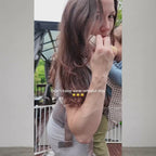 Video: mother using the NAEVII Bladeless Pocket Fan while baby wearing outdoors